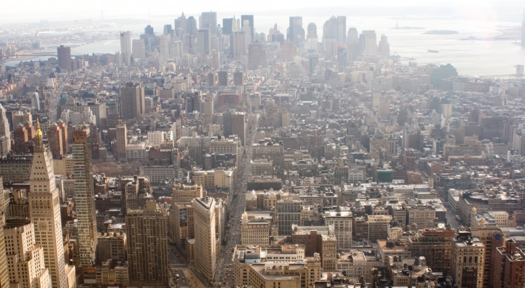 Manhattan seen from the 48th floor of the Empire State Building. NY, NY. © Camilla Lai, 2009. 